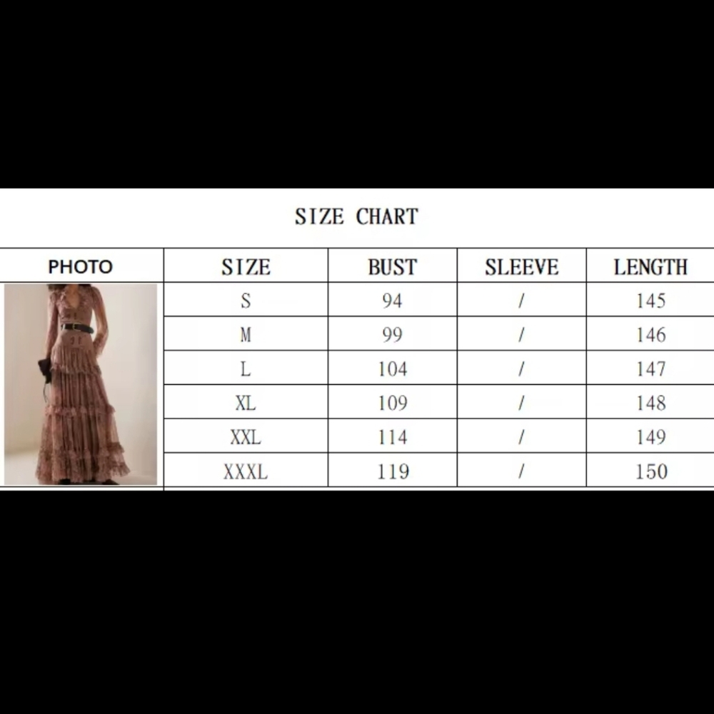 Elegant Brown Patterned Maxi Dress - Picture 5 of 5